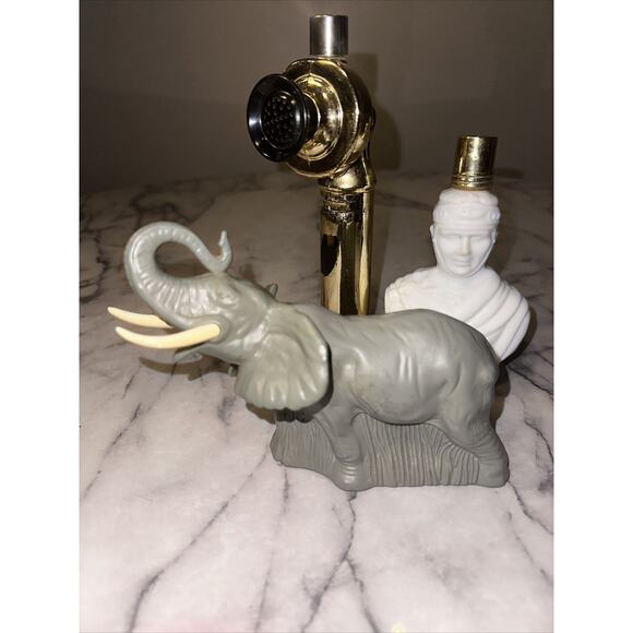 VTG SET AVON After Shave Cologne Bottle Majestic Elephant Phone Roman Leather - Picture 2 of 9
